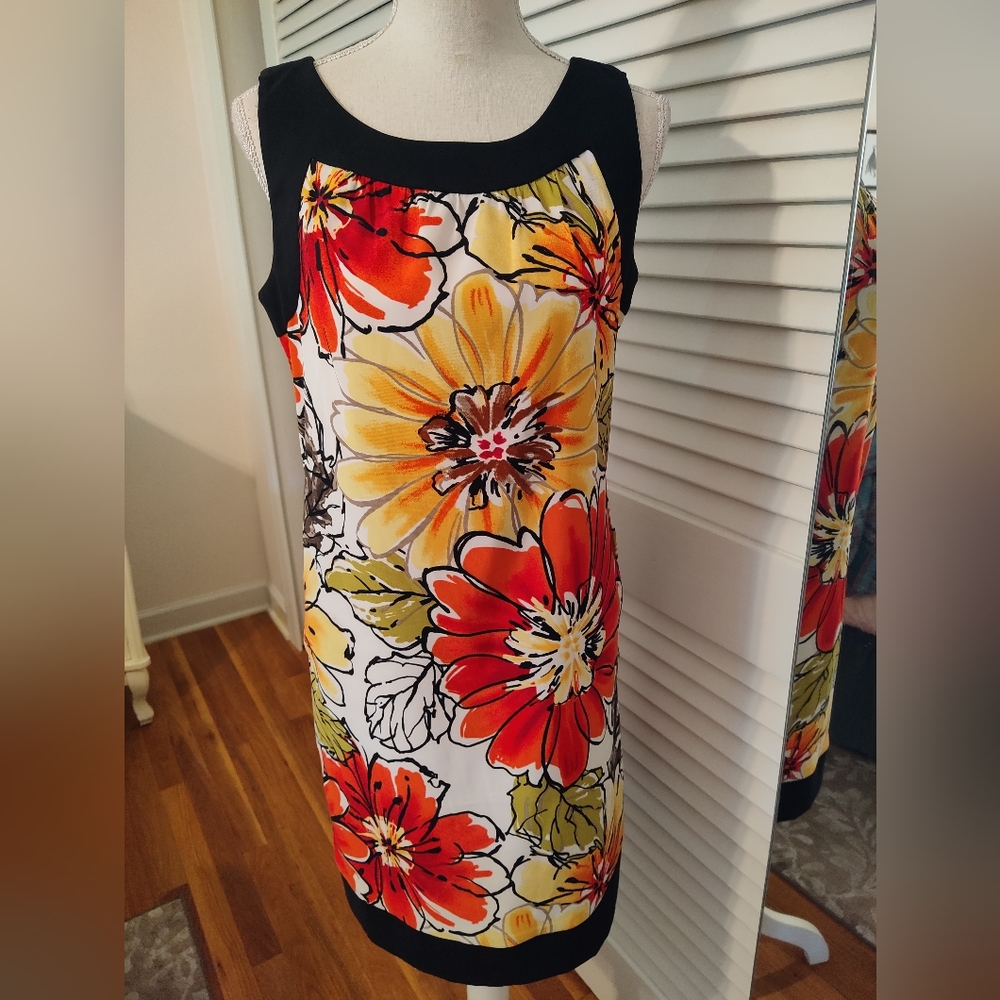 AB Studio floral sheath dress